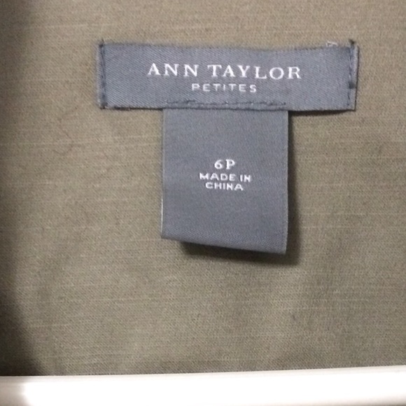 Ann Taylor Jacket olive gold STUNNING - Picture 3 of 4